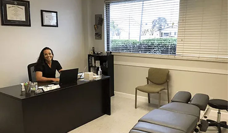 receptionist desk of Southeast Florida Auto Accident Injury Chiropractic